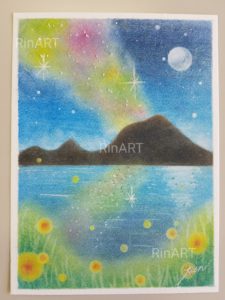 大学公開講座開催レポ・パステルで天の川を描きましょう！