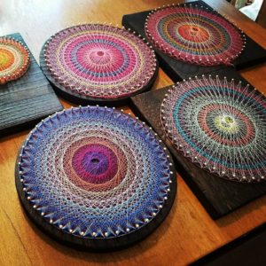 糸かけ曼荼羅にチャレンジしてみました！